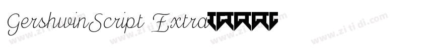 GershwinScript Extra字体转换